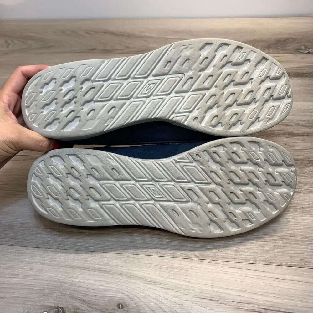 Skechers On The Go Glide Size 12 Mens Boat Shoes Blue Gray Suede Comfort Casual - Picture 11 of 11